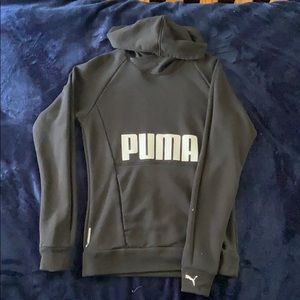black - puma training/workout hoodie